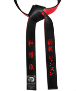 Deluxe Satin Black/Red Master Belt